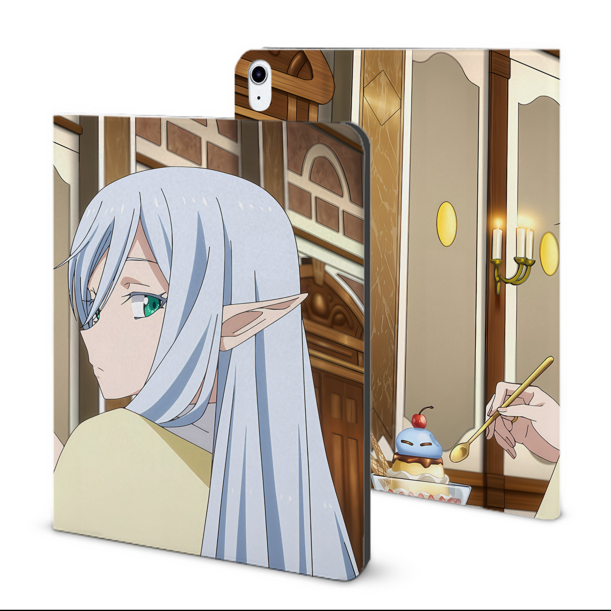（画像用） 転スラ Regarding Reincarnated to Slime IPad ケース ブック型 PUレザー TPU 耐衝撃 軽量 薄型 ペン収納なし 全面保護 IPad 各モデル対応